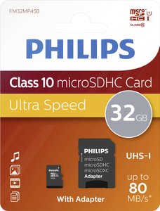 Karta pamięci microSDHC Philips, 16 GB, Class 10