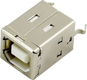 Gniazdo do zabudowy USB typu B Connfly DS1099-01-WN0, 1 szt.