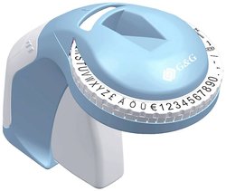 Urządzenie do tłoczenia G&amp,G Wytłaczarka do etykiet GG-B90 - nie wymaga baterii, do 49 znaków (łącznie z umlautami) Drukarka etykiet - wytłaczarka G&G GG-B90, Przystosowana do taśmy: