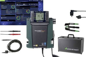 Zestaw testera instalacji, Tester VDE, zestaw Gossen Metrawatt Meisterpaket XTRA IQ Kalibracja (DAkkS)