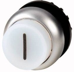 Przycisk podświetlany  Eaton M22-DLH-W-X1 pierścień przedni z tworzywa sztucznego    1 szt.