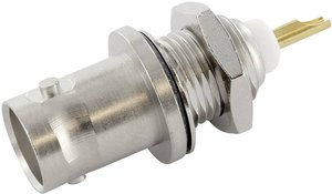 Złącze BNC Telegärtner J01001A0614 J01001A0614 złącze żeńskie do wbudowania pionowego 50 Ω 1 szt.
