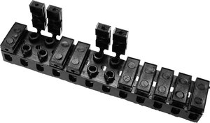 Złącze śrubowe 612138 -6 mm² -6 mm², Ilość PIN: 12, 1 szt., czarny