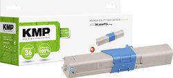KMP Toner Zamiennik OKI 44469724 Cyjan 5000 strony Toner KMP O-T49CX 1333,3003, 1 szt.