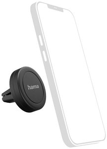 Magnes samochodowy na telefon komórkowy do wentylacji, obrotowy o 360 stopni, uniwersalny Uchwyt samochodowy na telefon Hama 00201517 1 szt.