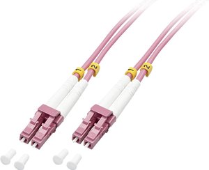 Kabel światłowodowy LINDY LINDY LWL-Duplexkabel LC/LC OM4 15m 46345, złącze męskie LC, złącze męskie LC, 15.00 m