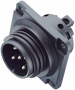 Złącze męskie okrągłe binder 99-0719-00-13, styki:12 + PE, 125 V, 5 A, 1 szt.