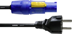 Kabel zasilający 10.00 m niebieski Cordial CFCA 10 S