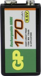 Akumulator 9 V, NiMH GP Batteries GPIND17R9HC1 GPIND17R9HC1, 170 mAh, 9.6 V, 1 szt.