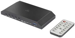 System przechwytywania wideo USB Renkforce RF-HVC-500 4 porty Rozdzielczość Full HD, Funkcja strumieniowania na żywo