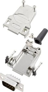 Zestaw listew męskich D-Sub encitech DTZF09-DBP-K 6355-0044-01, rzędy: 2, styki: 9, 180 °, 1 zest.