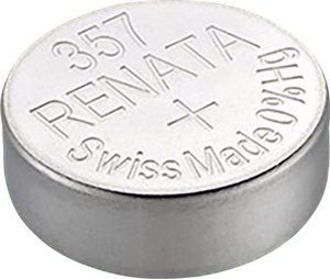 Bateria guzikowa, srebrowo-tlenkowa Renata 357, 1,5V,190 mAh