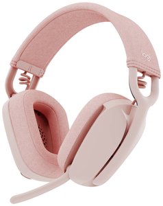 Zestaw słuchawkowy Over Ear Logitech ZONE VIBE 100 981-001224 Stereo różowy