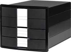 Szafka z szufladami HAN 1017-13 czarny DIN A4, DIN C4 Ilość szuflad: 3