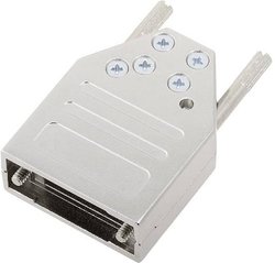 Obudowa złącza D-SUB encitech DTZI09-K 6560-0305-01, metal, 180 °, 1 szt.