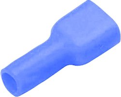 Wtyk płaski 3970, całkowita izolacja PA, 6.3x0.8 mm, 1.5-2.5 mm2, niebieski