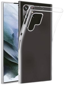 Vivanco Super Slim Futerał backcase Samsung Galaxy S22 Ultra przeźroczysty Ładowarka indukcyjna