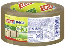 tesapack® eco &amp, ultramocna taśma klejąca do paczek - taśma klejąca wykonana z materiału pochodzącego z recyklingu - bezpieczne zaklejanie paczek o wadze do 30 kg Taśma pakowa tesa tesapack® eco & ultra strong 58299-00000-00 ECO & ULTRA STRONG (D x S)