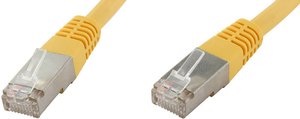 kabel LAN econ connect F6TP1GE, 1 szt., RJ45, CAT 6, S/FTP, 1.00 m, żółty