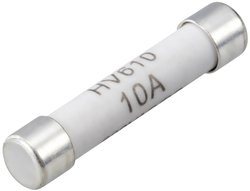 VOLTCRAFT VC 100er Fuse Bezpiecznik do multimetru (Ø x D) 6.35 mm x 31.8 mm 10 A 600 V/AC, 600 V/DC szybki -F- Zawartość 1 szt.