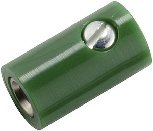Miniatorowe gniazdo laboratoryjne Złącze żeńskie proste Średnica pinu: 2.6 mm zielony Kahlert Licht  1 szt.
