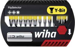 Zestaw bitów Wiha FlipSelector Y-Bit 25 mm Phillips, Pozidriv, TORX® 13 szt. 1/4 '' Bity Wiha  41827 1 zest. krzyżakowy Pozidriv, TORX Plus