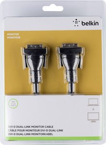 Kabel DVI Belkin F2E4141BT3M-DD, pozłacane styki, ze złączem śrubowym, 3.00 m