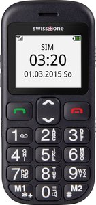 Telefon komórkowy dla Seniora Swisstone BBM 320C, 4.5 cm, 1.77 cal