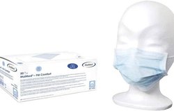 MAIMED- FM Comfort maska chirurgiczna na twarz, maska 3-warstwowa medyczna maska na twarz EN 14683 (typ II) niebieska Półmaska FM Comfort 75503, 50 szt.