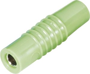 Gniazdo laboratoryjne Złącze męskie proste Średnica pinu: 4 mm zielony Schnepp KP 4000 S 1 szt.