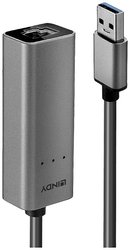 Adapter sieciowy LINDY 2.5 GBit/s USB 3.2 Gen 1 (USB 3.0), Gigabit-LAN (1/2.5 Gbit/s), RJ45