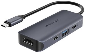 Mini-stacja dokująca USB-C® HYPER Mini-stacja dokująca USB-C® HyperDrive EcoSmart Gen.2 Hub Odpowiedni dla marki: uniwersalny  zasilanie USB-C®