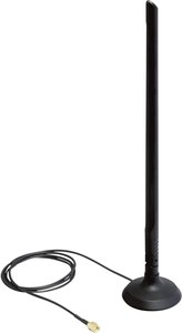 Antena rozszerzająca zasięg Wi-Fi Delock SMA z magnetyczną podstawką i przegubem przechyłowym 6,5 dBi Antena Wi-Fi Delock 88410, 6,5 dB, kabel 1 m, złącze RP-SMA