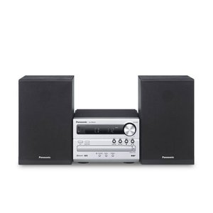 Mikrowieża CD Panasonic SC-PM254EG-S, czarno-srebrna Miniwieża Panasonic SC-PM254EG-S  czarny, srebrny