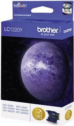 Tusz Brother LC-1220Y, LC1220Y, oryginalny, żółty
