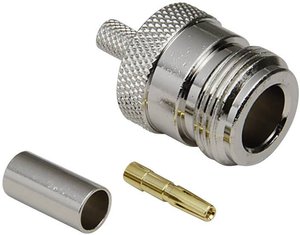 Złącze N BKL Electronic  0404015/D złącze żeńskie proste 50 Ω 1 szt.