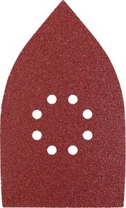 Trójkąty szlifierskie QUICK-STICK, DREWNO I METAL, elektrokorund, 107 x 175 mm, ziarnistość 180 Papier ścierny delta kwb  493418 175 mm 5 szt.
