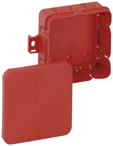 Puszka instalacyjna Spelsberg Q 12 SB-L, IP20, (D x S x W) 85 x 85 x 37 mm, czerwony, 1 szt.