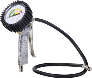 Do pompowania opon Aerotec samochodowy niekalibrowany 85 cm długi wąż Pistolet do pompowania Aerotec  2005759 10 bar