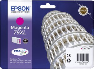 Epson atrament T7903, 79XL tusz oryginalny  Magenta C13T79034010