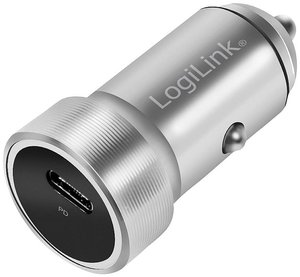 LogiLink PA0260 Ładowarka USB 20 W samochód osobowy Maksymalne natężenie wyjściowe 3000 mA Ilość wyjść: 1 x złącze żeńskie USB-C (Power Delivery) USB Power Delivery (USB-PD)