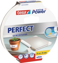 tesa extra Power® Perfect taśma tekstylna — do wymagających zastosowań wewnętrznych i zewnętrznych, maksymalna siła klejenia, odporna na warunki atmosferyczne Taśma materiałowa tesa tesa® extra Power 56339-00003-01 PERFECT (D x S) 25 m x 19 mm 25 m 1 szt.