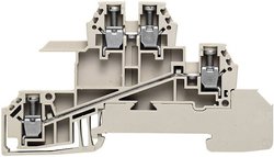Zaciski szeregowe rozdzielające WDL 2.5 S do szyn 10 x 3 mm Weidmüller WDL 2.5/S/L/L 1031200000-1 1 szt.