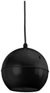 EDL-412 / SW Odporny na warunki atmosferyczne głośnik kulkowy PA 100 V lub 8 Ohm 10/5 / 2,5 W w kolorze czarnym Monacor EDL-412/SW Głośnik pasywny PA 10 W  czarny 1 szt.