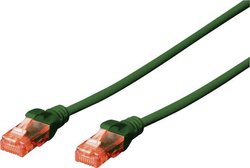 Kabel Digitus Professional U-UTP CAT 6, Cu, LSZH AWG 26/7, długość 5 m, kolor zielony Kabel LAN Digitus DK-1617-050/G, 1 szt., RJ45, CAT 6, U/UTP, 5.00 m, zielony