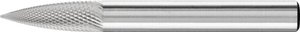 Frez z węglików spiekanych, ostrołukowy, trzpień 6x18 mm ø 6 mm, nacięcie MIKRO do obróbki precyzyjnej Frez PFERD SPG 0618/6 MICRO 21122573, 6 mm x 55 mm , 1 szt.