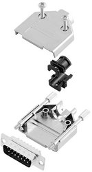 Zestaw listew męskich D-Sub TRU COMPONENTS TCDTPKM15DBPK 7708812, rzędy: 2, styki: 15, 180 °, 1 szt.