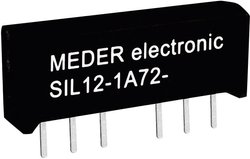 Przekaźnik kontaktronowy StandexMeder Electronics SIL12-1A72-71L 1 NO 12 V/DC 1 A 15 W SIL-4