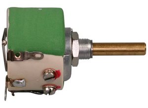 Potencjometr z drutem ceramicznym, 1kΩ, 20W, liniowy, końcówka lutownicza, D 40/20W 10% 1K0 Potencjometr drutowy   20 W 1 kΩ KRAH D 40/20W 10% 1K0 1 szt.