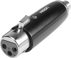 Adapter XLR HI-X3CI-FF złącze żeńskie XLR - złącze żeńskie RCA/cinch Hicon HI-X3CI-FF 1 szt.